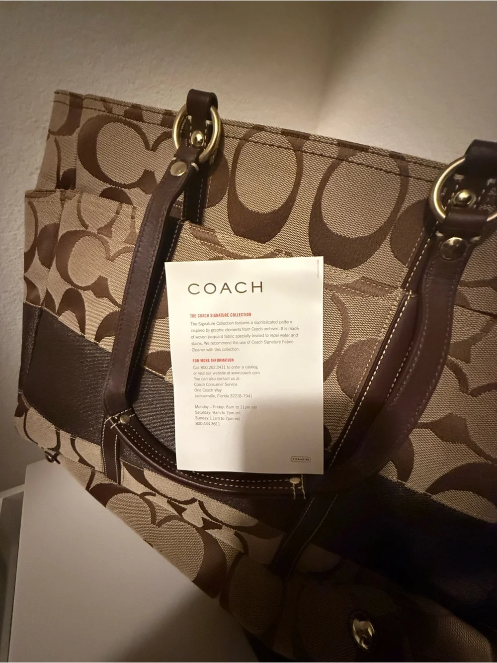 Coach signature canvas